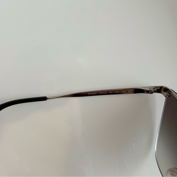 Prada Catwalk SPR 68T polarized black / silver Sunglasses 1BC-500 140 2N, cateye - Picture 10 of 12